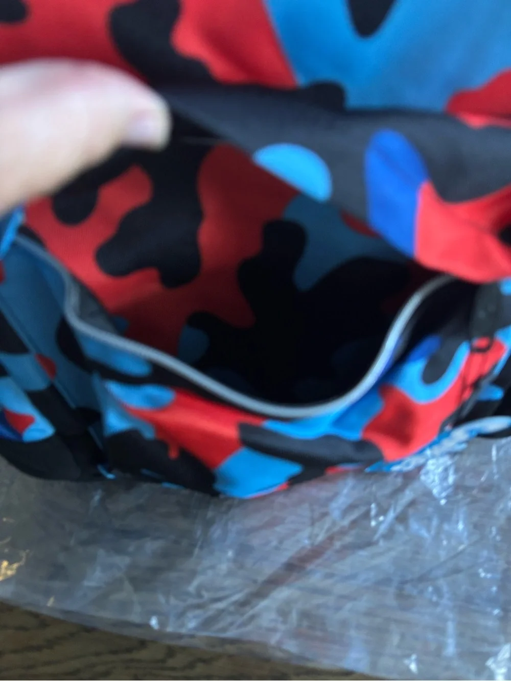 Cookies Men's Backpack - Blue, Red & Black Camo